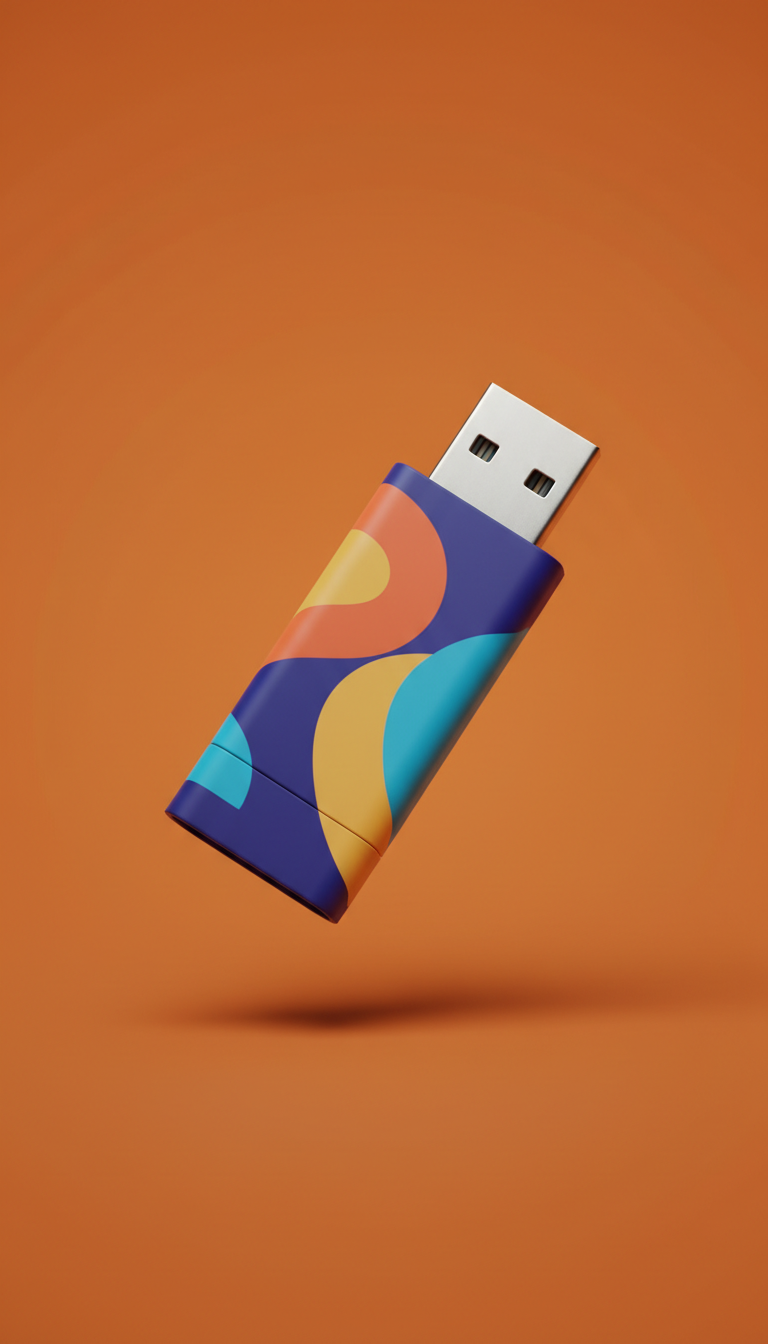 Custom Logo Swivel USB Drive