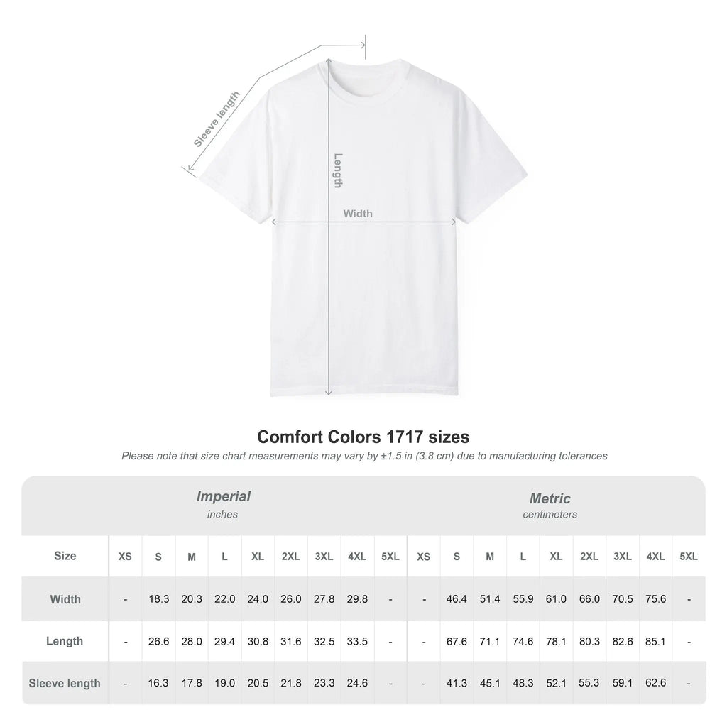 Comfort Colors® 1717 Garment-Dyed Unisex T-Shirt - Soft & Stylish Everyday Wear