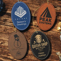 Leather Oval Ornaments